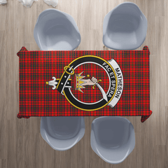 Matheson Modern Tartan Crest Tablecloth