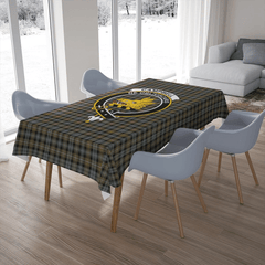 Campbell Argyll Weathered Tartan Crest Tablecloth
