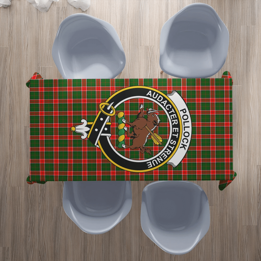 Pollock Modern Tartan Crest Tablecloth