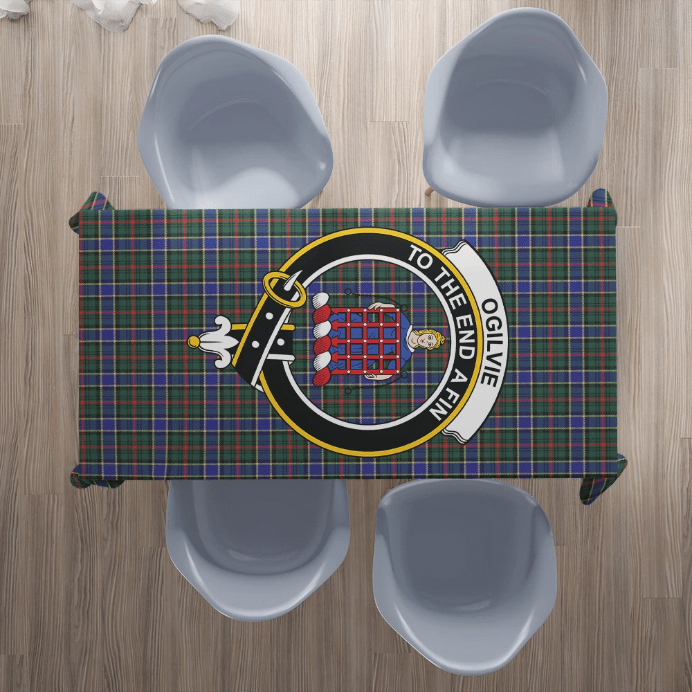 Ogilvie of Airlie Ancient Tartan Crest Tablecloth