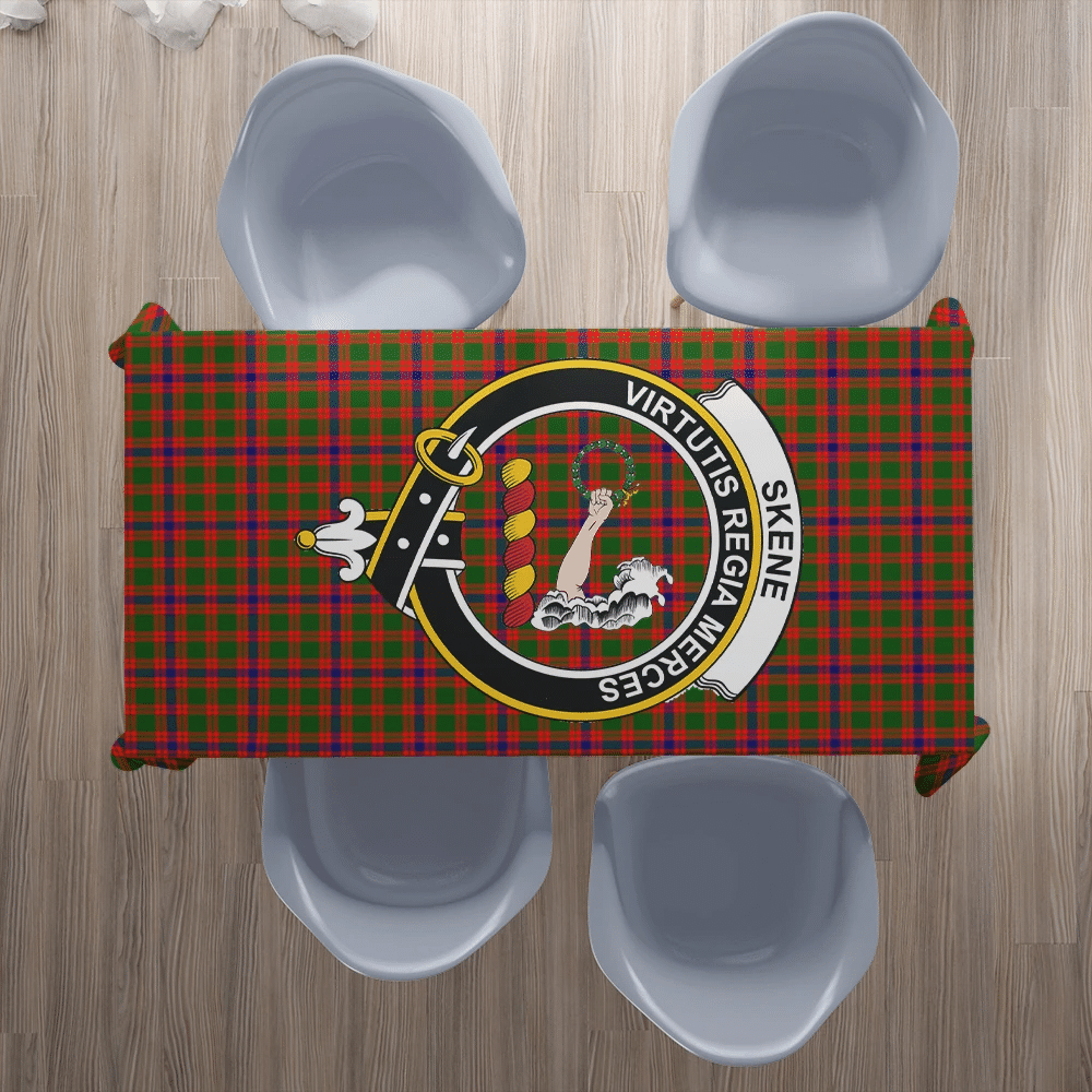 Skene Modern Tartan Crest Tablecloth