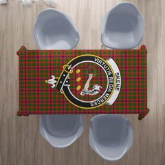 Skene Modern Tartan Crest Tablecloth