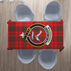 MacDougall Modern Tartan Crest Tablecloth