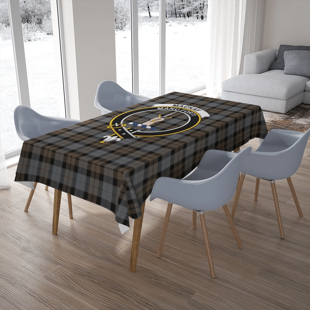 MacKay Weathered Tartan Crest Tablecloth