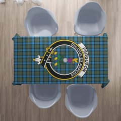 Fergusson Ancient Tartan Crest Tablecloth