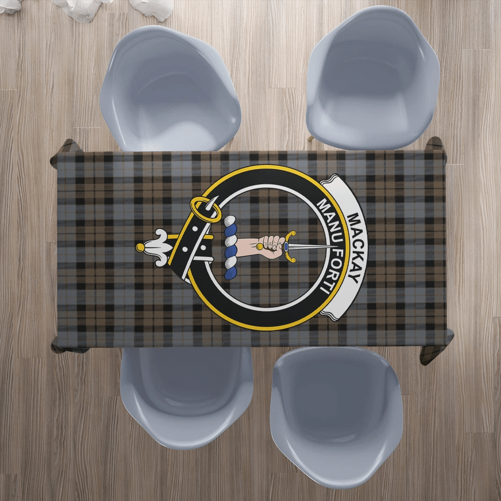 MacKay Weathered Tartan Crest Tablecloth