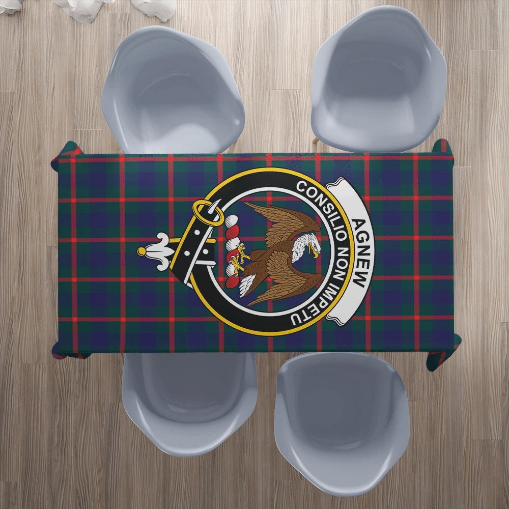 Agnew Modern Tartan Crest Tablecloth