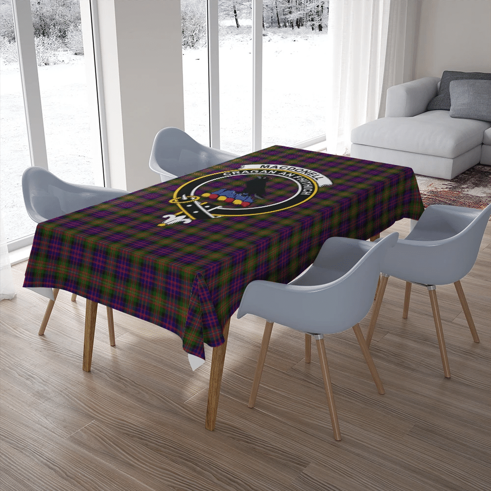 MacDonnell of Glengarry Modern Tartan Crest Tablecloth