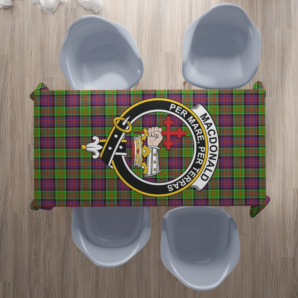 MacDonald of Clanranald Tartan Crest Tablecloth