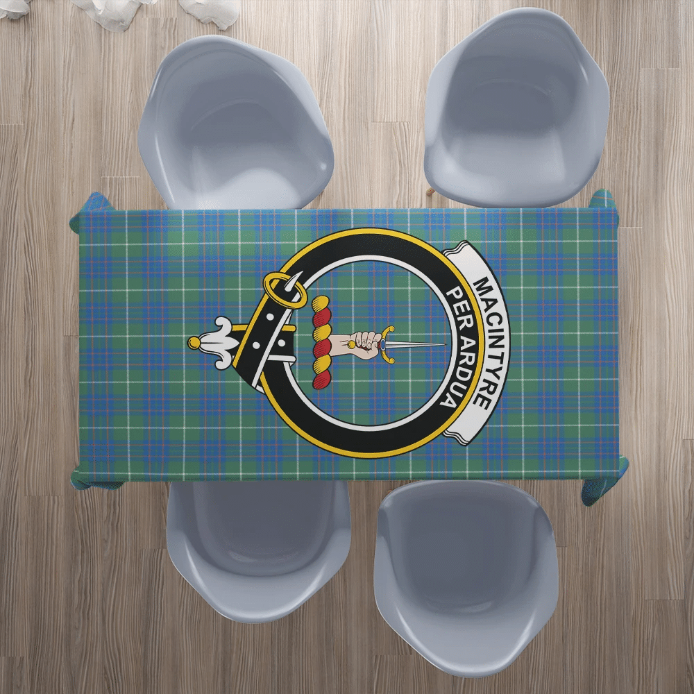 MacIntyre Hunting Ancient Tartan Crest Tablecloth
