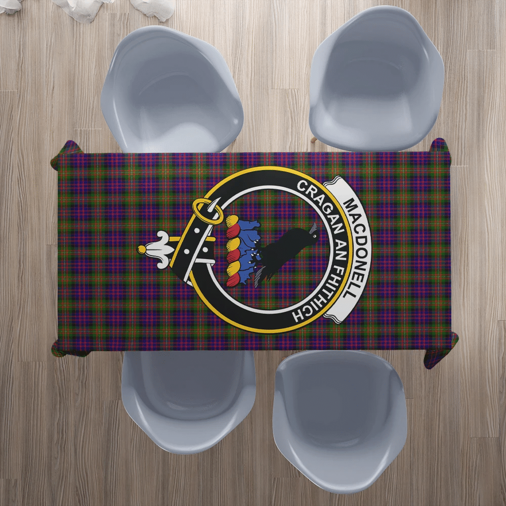 MacDonnell of Glengarry Modern Tartan Crest Tablecloth