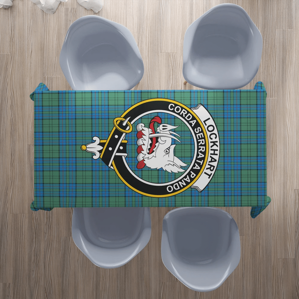 Lockhart Modern Tartan Crest Tablecloth