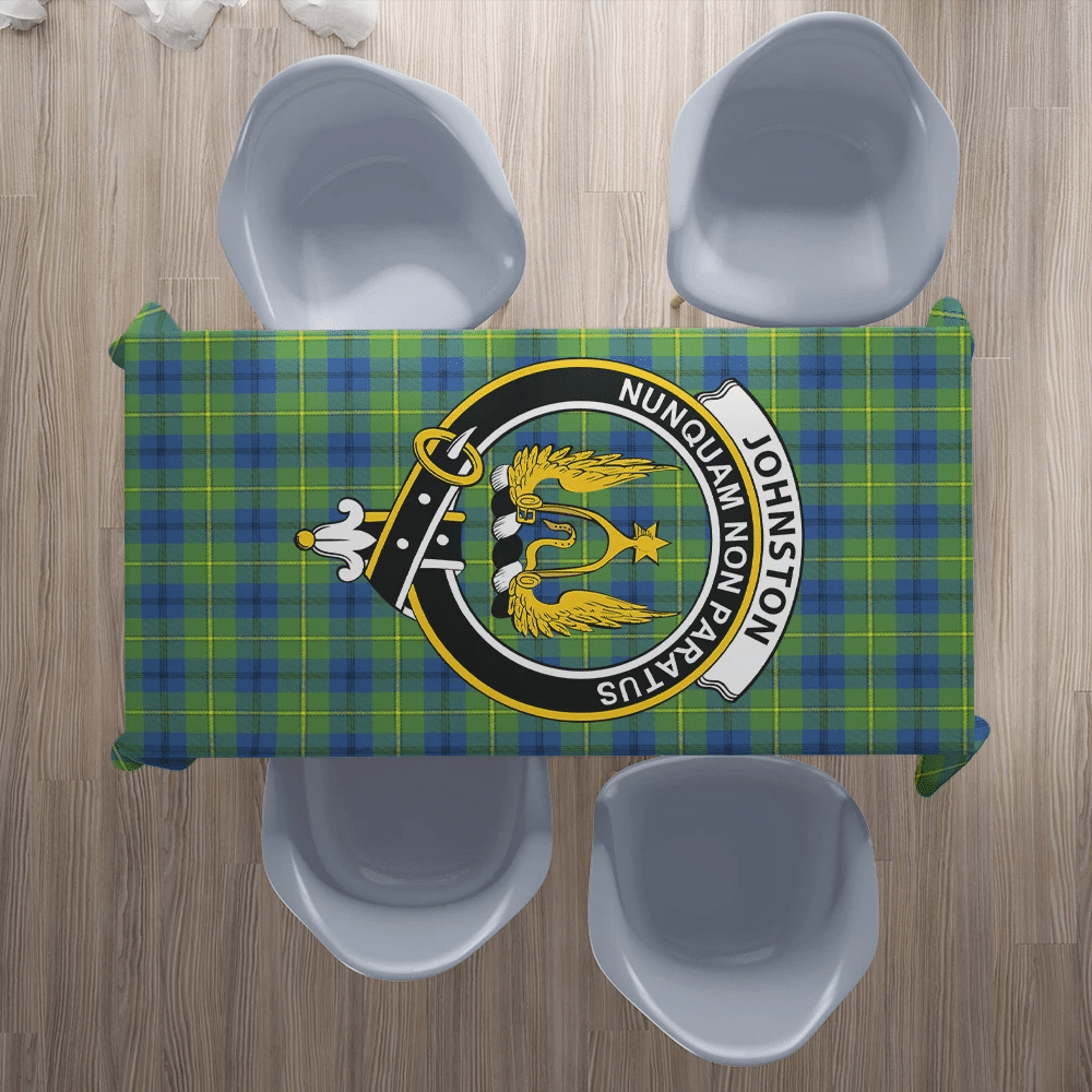 Johnston Ancient Tartan Crest Tablecloth