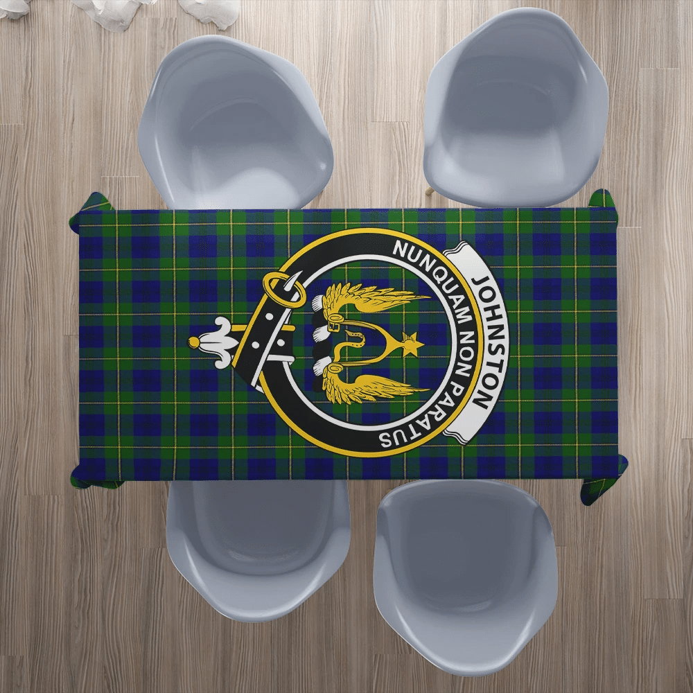 Johnston Modern Tartan Crest Tablecloth