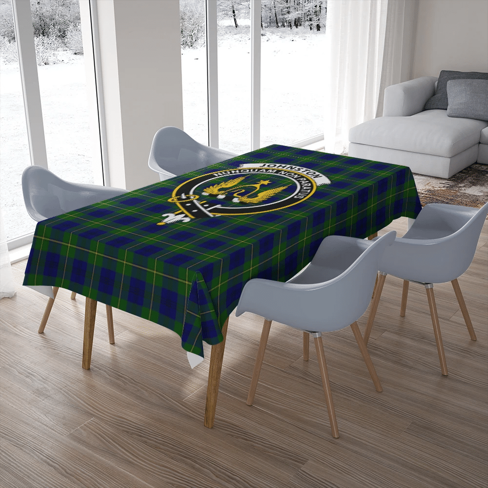 Johnston Modern Tartan Crest Tablecloth