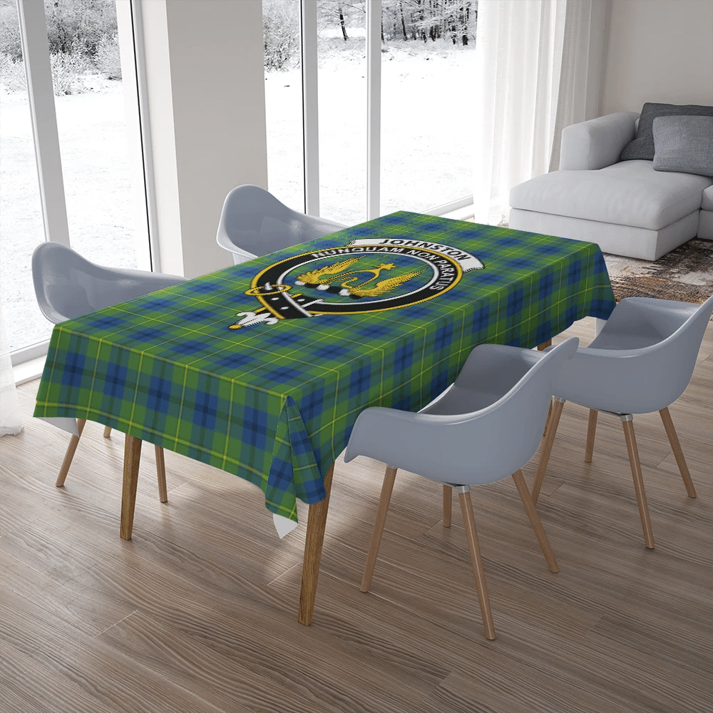 Johnston Ancient Tartan Crest Tablecloth