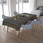 Stirling & Bannockburn District Tartan Crest Tablecloth