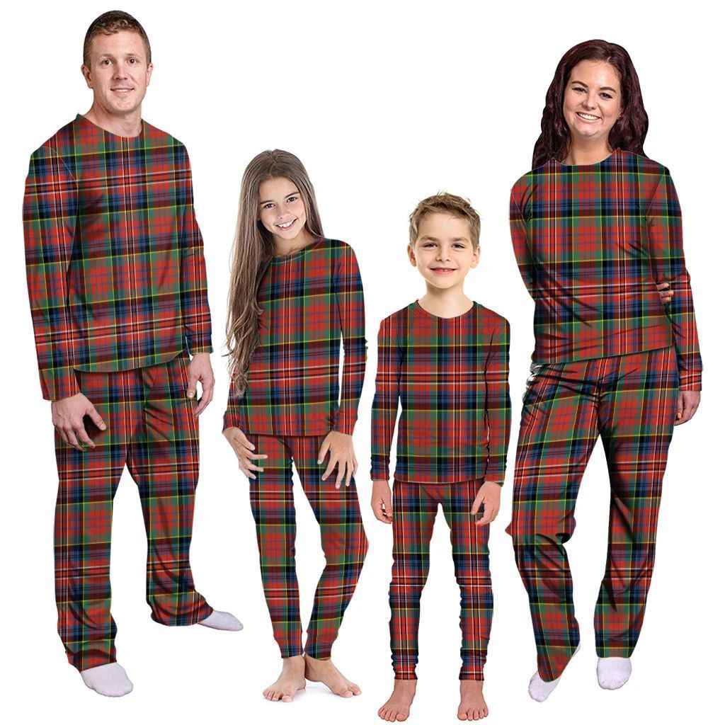 MacPherson Ancient Tartan Plaid Pyjama Family Set