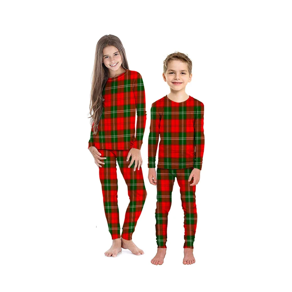 Lennox Modern Tartan Plaid Pyjama Family Set