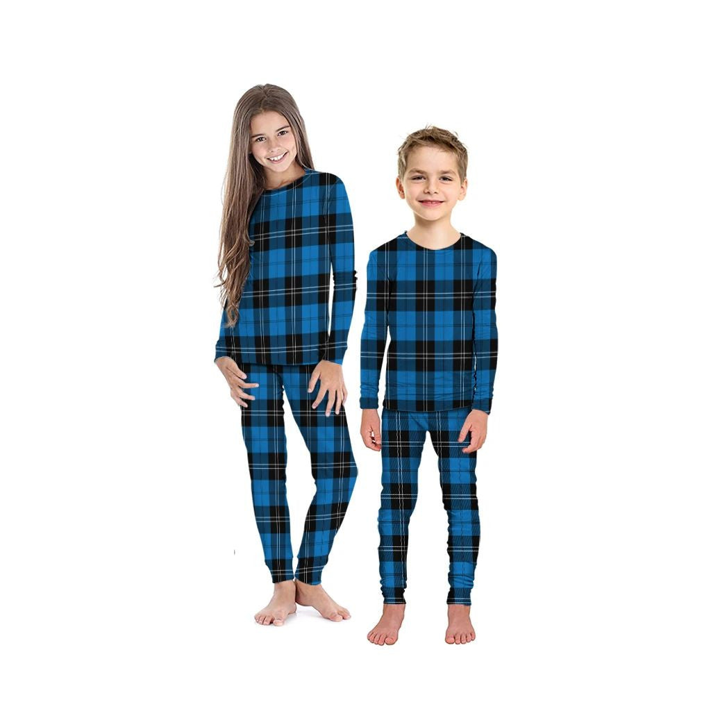 Ramsay Blue Ancient Tartan Plaid Pyjama Family Set