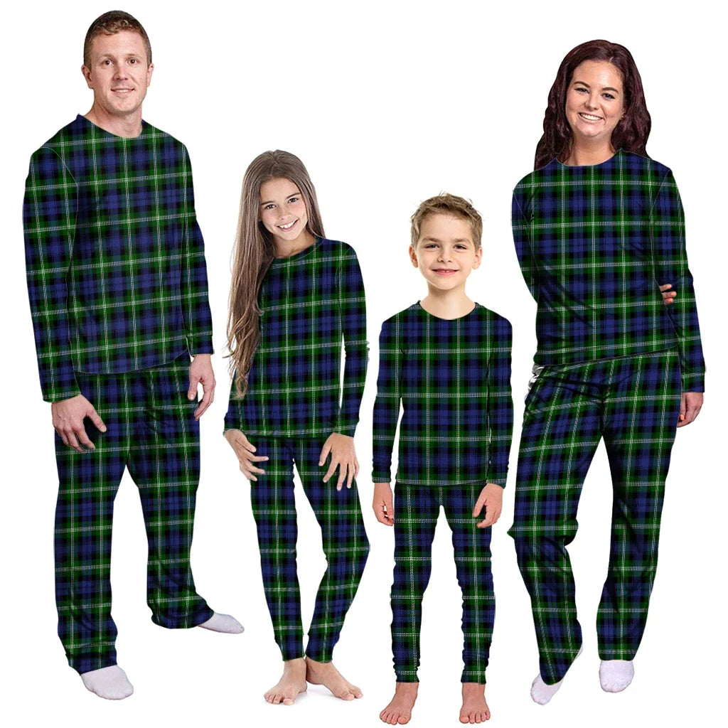 Baillie Modern Tartan Plaid Pyjama Family Set