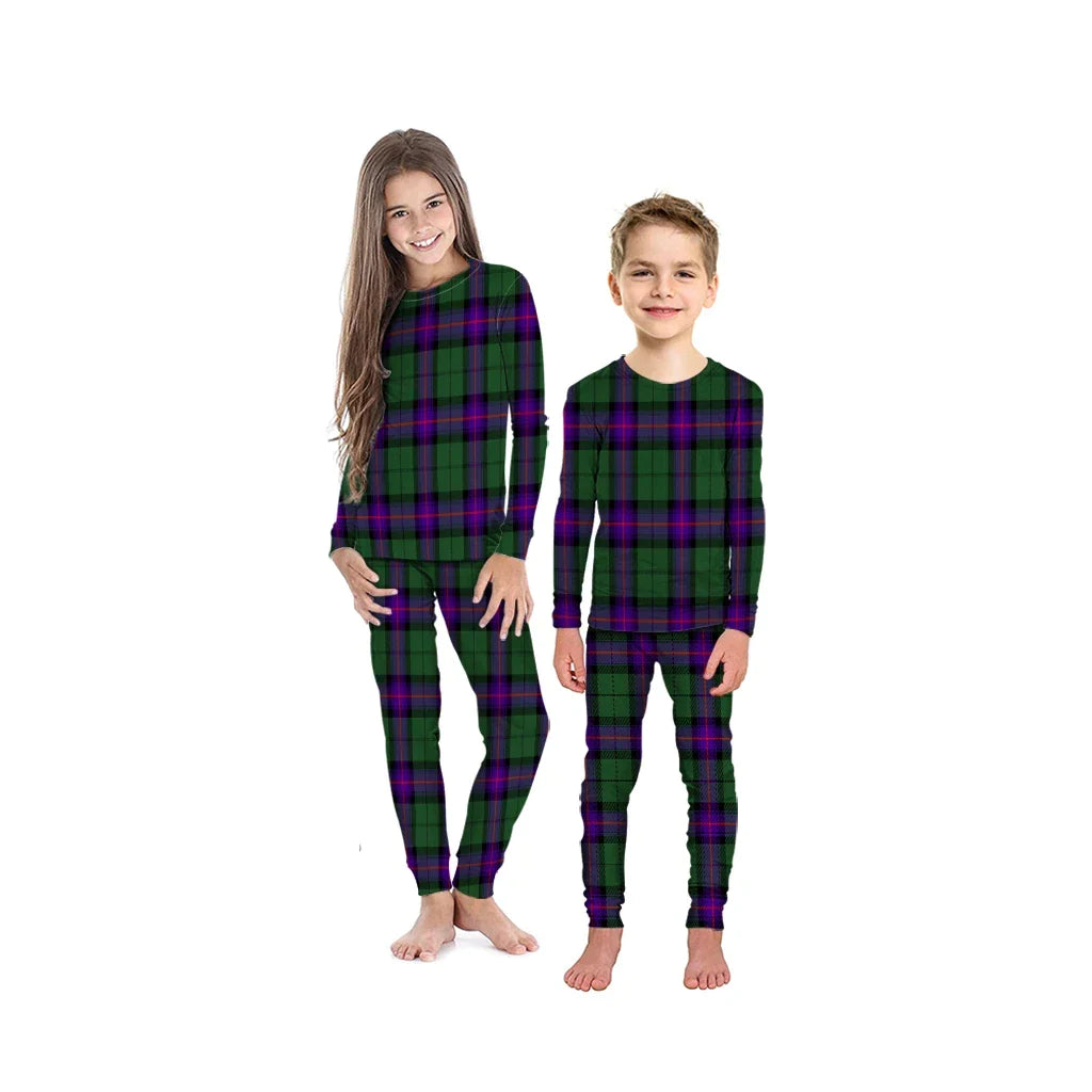 Armstrong Modern Tartan Plaid Pyjama Family Set
