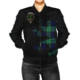 Abercrombie Tartan Women Bomber Jacket Lion & Thistle Style