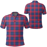 Graham of Menteith Red Tartan Plaid Polo Shirt