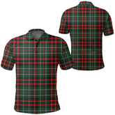 MacDiarmid Modern Tartan Plaid Polo Shirt