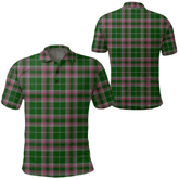 Gray Tartan Plaid Polo Shirt