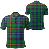 Young Modern Tartan Plaid Polo Shirt
