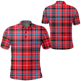 Aberdeen District Tartan Plaid Polo Shirt