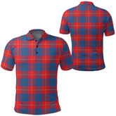 Galloway Red Tartan Plaid Polo Shirt