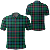 Urquhart Broad Red Ancient Tartan Plaid Polo Shirt