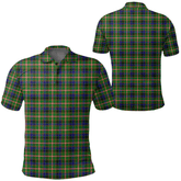 Reid Green Tartan Plaid Polo Shirt