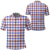 Boswell Modern Tartan Plaid Polo Shirt