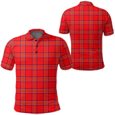 Burnett Modern Tartan Plaid Polo Shirt