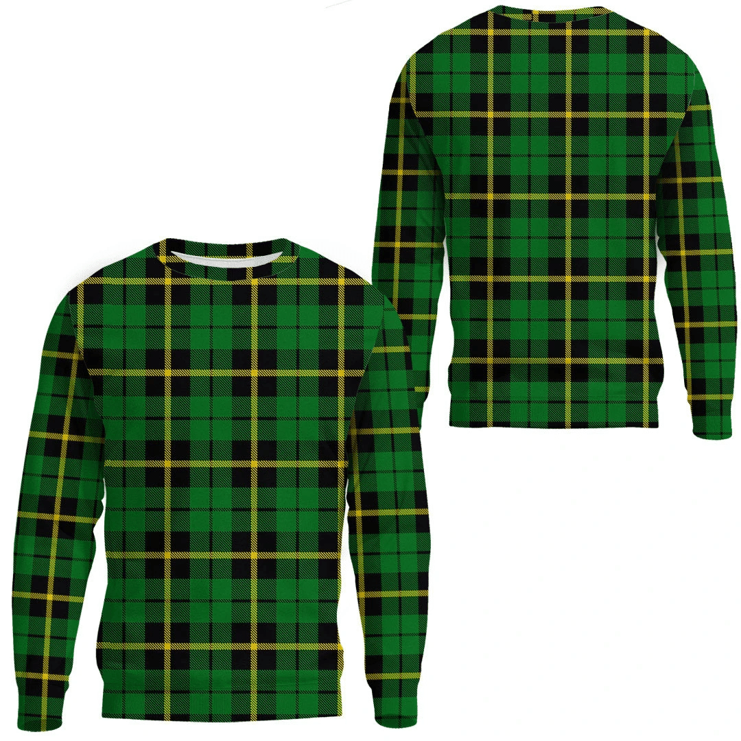 Wallace Hunting - Green Tartan Plaid Sweatshirt
