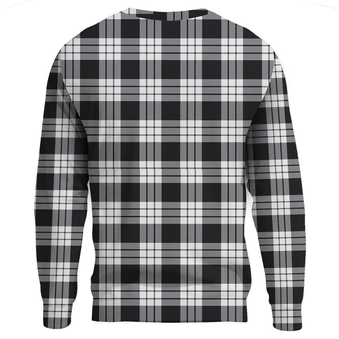 MacFarlane Black & White Tartan Plaid Sweatshirt