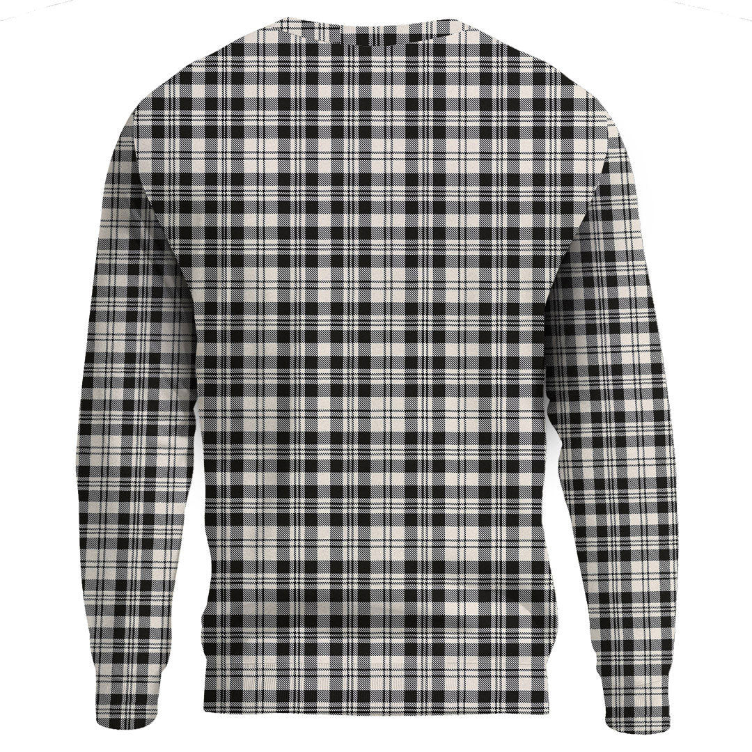 Scott Black & White Ancient Tartan Plaid Sweatshirt
