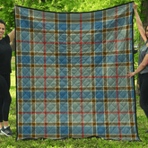 Balfour Blue Tartan Plaid Quilt