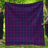 Pride of Glencoe Tartan Plaid Quilt