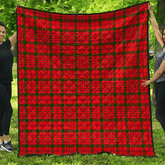 MacDonnell of Keppoch Modern Tartan Plaid Quilt