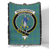 Scottish Tartan Montgomery Ancient Clan Woven Blanket Crest Style