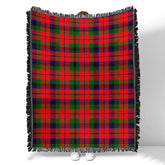 Scottish Tartan MacNaughton Modern Clan Woven Blanket Plaid Style