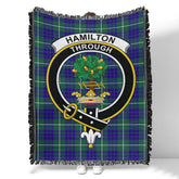 Scottish Tartan Hamilton Hunting Modern Clan Woven Blanket Crest Style