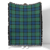 Scottish Tartan MacCallum Ancient Clan Woven Blanket Plaid Style