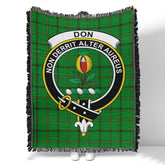Scottish Tartan Don (Tribe-of-Mar) Clan Woven Blanket Crest Style