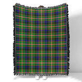 Scottish Tartan Reid Green Clan Woven Blanket Plaid Style