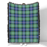 Scottish Tartan Sutherland Old Ancient Clan Woven Blanket Plaid Style